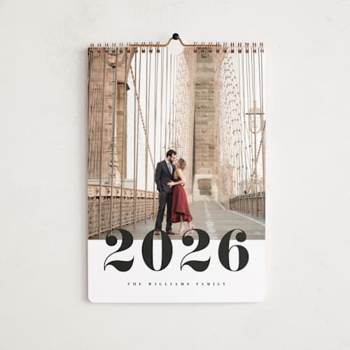 This is a classic photo calendars with standard by Pixel and Hank called bold number printing on premium calendar paper in standard