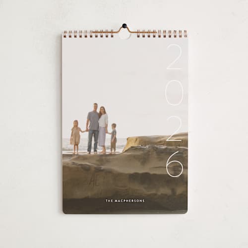 This is a snow photo calendars with standard by Lori James called simplify printing on premium calendar paper in standard