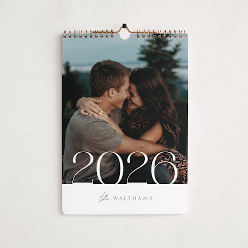 This is a ivory photo calendars with standard by Creo Study called serenity printing on premium calendar paper in standard