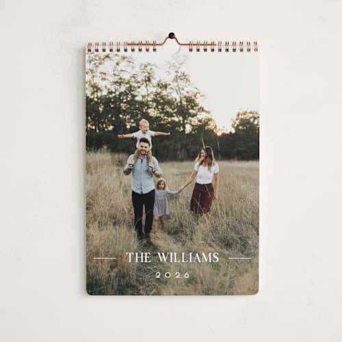 This is a moon photo calendars with standard by Christy Hy Lee called minimal space printing on premium calendar paper in standard