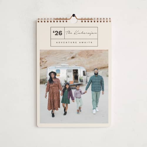 This is a buttercream photo calendars with standard by Olivia Raufman called julian printing on premium calendar paper in standard