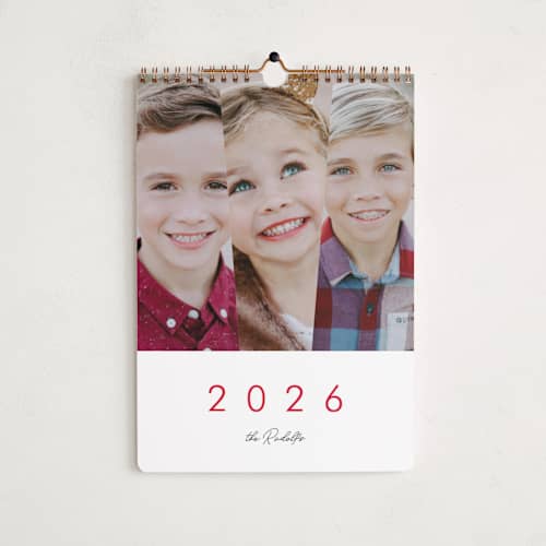 This is a ruby photo calendars with standard by chica design called 3 times the fun printing on premium calendar paper in standard