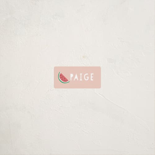 This is a cherry blossom name labels with standard by peetie design called watermelon printing on waterproof sticker paper in sticker