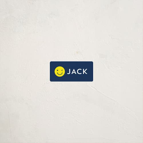 This is a navy name labels with standard by Baumbirdy called emoji party printing on waterproof sticker paper in sticker