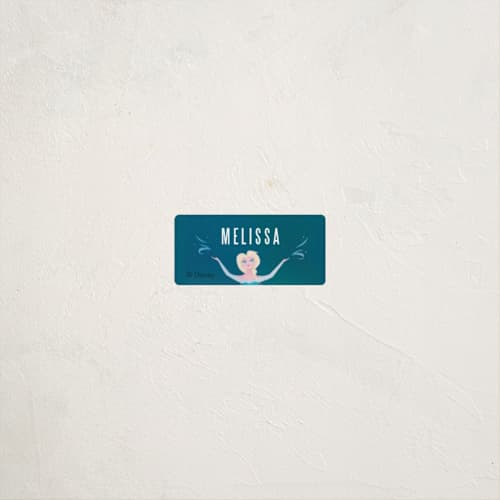 This is a frost name labels with standard by Lori Wemple called disney elsa's magic printing on waterproof sticker paper in sticker