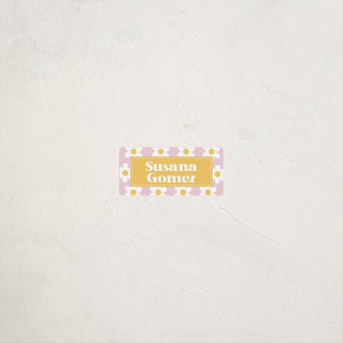 This is a daisy name labels with standard by Little Print Design called daisys printing on waterproof sticker paper in sticker