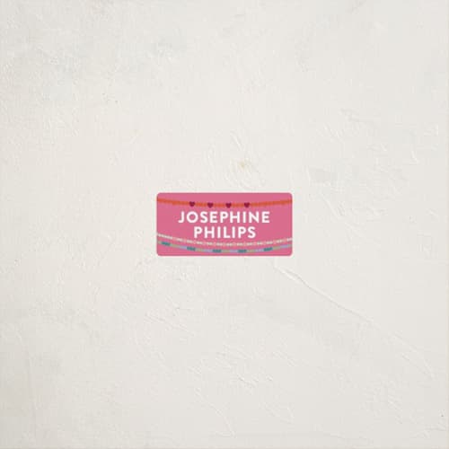 This is a peony name labels with standard by Pixel and Hank called friendship era printing on waterproof sticker paper in sticker