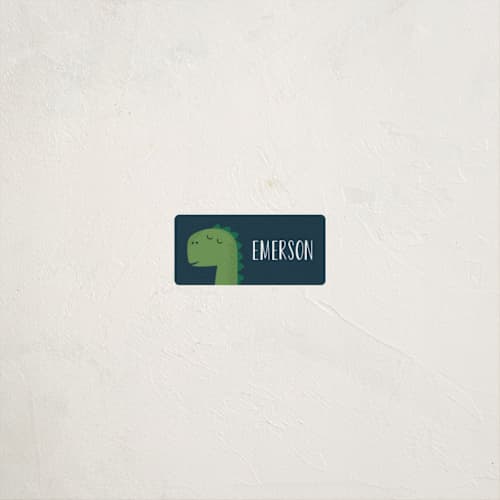 This is a treetop name labels with standard by Oma N. Ramkhelawan called dino-mite printing on waterproof sticker paper in sticker