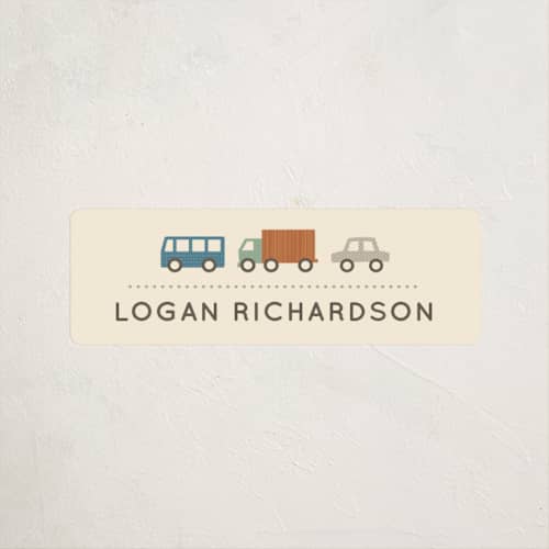 This is a sandstorm name labels with standard by Olivia Raufman called wheeler printing on waterproof sticker paper in sticker