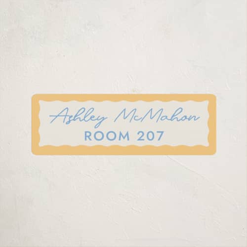 This is a melon name labels with standard by Megan Davis called augusta printing on waterproof sticker paper in sticker