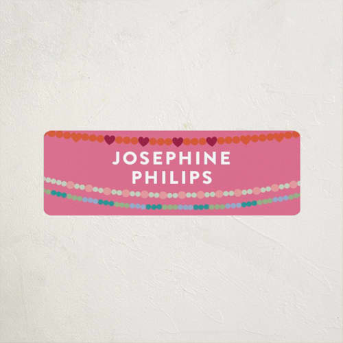 This is a peony name labels with standard by Pixel and Hank called friendship era printing on waterproof sticker paper in sticker