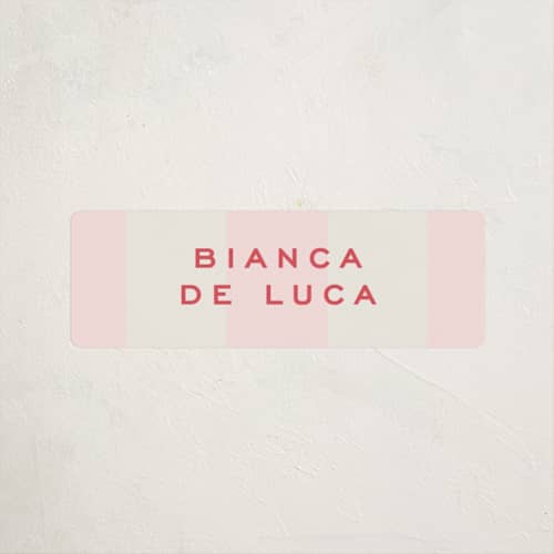 This is a fragola name labels with standard by Megan Davis called campania printing on waterproof sticker paper in sticker