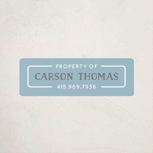 This is a pond name labels with standard by Liz Conley called border printing on waterproof sticker paper in sticker