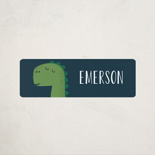 This is a treetop name labels with standard by Oma N. Ramkhelawan called dino-mite printing on waterproof sticker paper in sticker