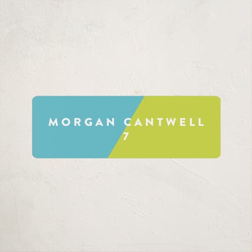 This is a lime name labels with standard by Abby Munn called favorite colors printing on waterproof sticker paper in sticker