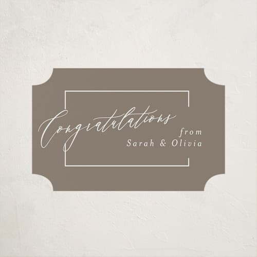 This is a latte graduation stickers with standard by Deynaaz Daraei called carlisle printing on uncoated sticker paper in sticker