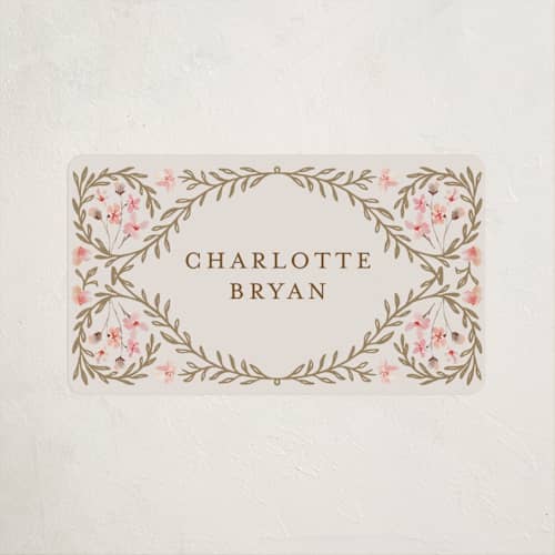 This is a versailles baby shower favor labels with standard by Claudia Orengo called victorian printing on uncoated sticker paper in sticker