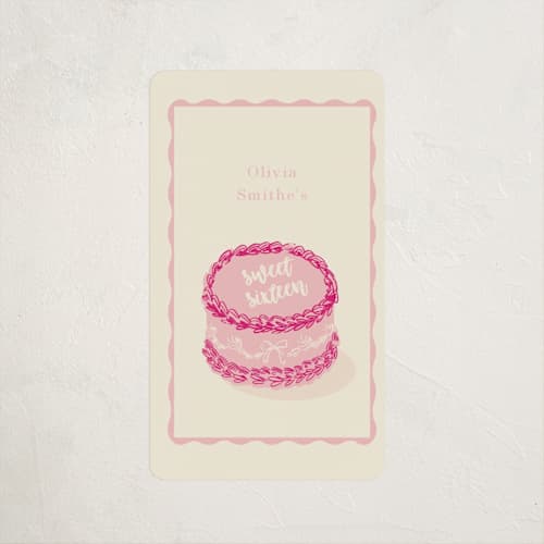 This is a cotton candy kids stickers with standard by Baumbirdy called lambeth cake printing on uncoated sticker paper in sticker