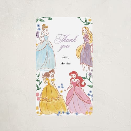 This is a buttercream kids stickers with standard by Cass Loh called disney princess garden party printing on uncoated sticker paper in sticker