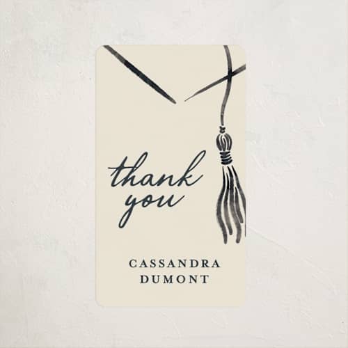 This is a ink graduation stickers with standard by Jamie Alexander called inked printing on uncoated sticker paper in sticker