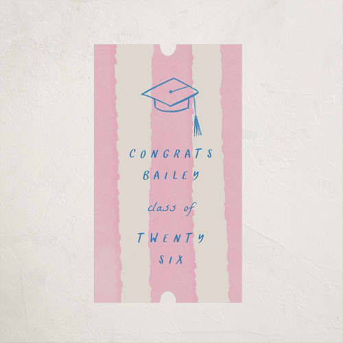 This is a cherry blossom graduation stickers with standard by Jessica Yeo called daydreams and doodles printing on uncoated sticker paper in sticker