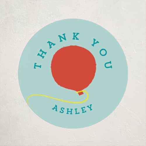 This is a sky kids stickers with standard by lori jacobs wemple called bounce printing on uncoated sticker paper in sticker