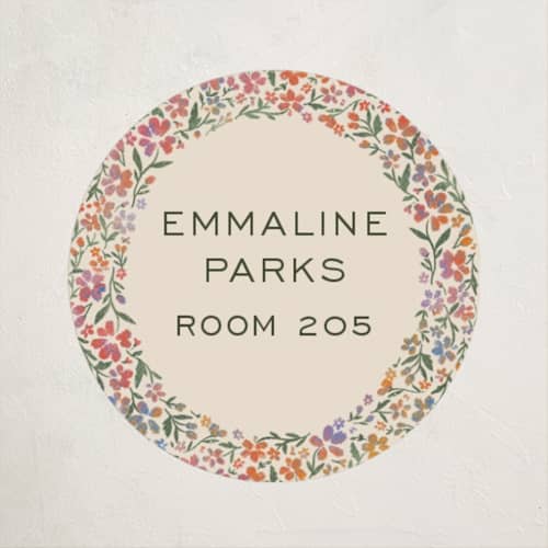 This is a confetti name labels with standard by 2birdstone called wildflowers printing on waterproof sticker paper in sticker