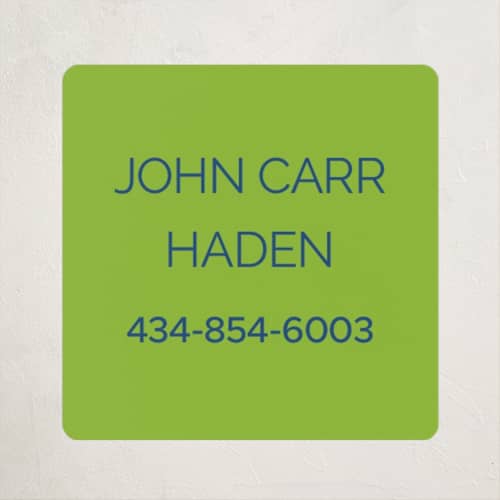 This is a electric name labels with standard by Inkblot Design called pop up printing on waterproof sticker paper in sticker