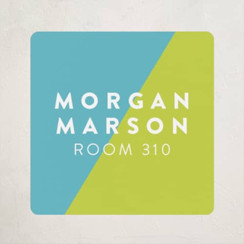 This is a lime name labels with standard by Abby Munn called favorite colors printing on waterproof sticker paper in sticker