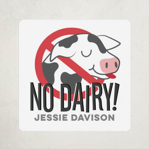 This is a moon name labels with standard by Jessie Steury called no dairy printing on waterproof sticker paper in sticker