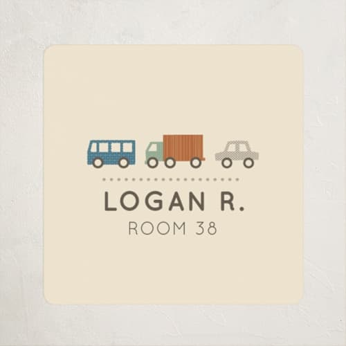 This is a sandstorm name labels with standard by Olivia Raufman called wheeler printing on waterproof sticker paper in sticker