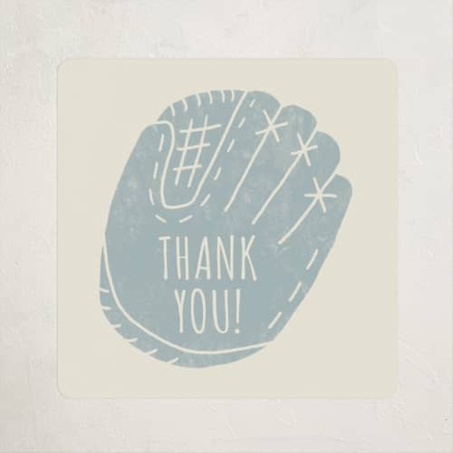 This is a sky kids stickers with standard by Rebekah Canavan called baseball birthday printing on uncoated sticker paper in sticker