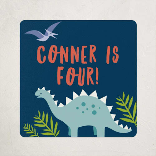 This is a atlantic kids stickers with standard by Karidy Walker called volcano blast printing on uncoated sticker paper in sticker