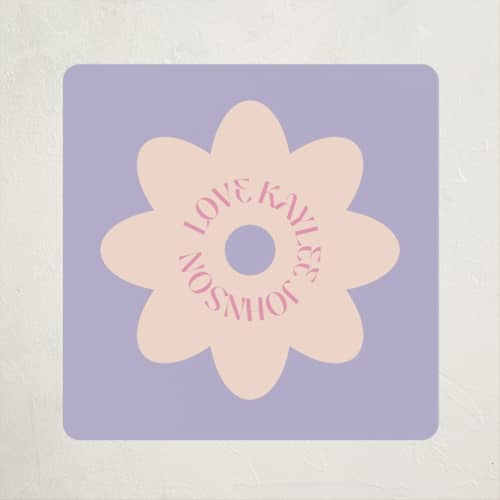 This is a bubblegum kids stickers with standard by Jenna Holcomb called checked printing on uncoated sticker paper in sticker