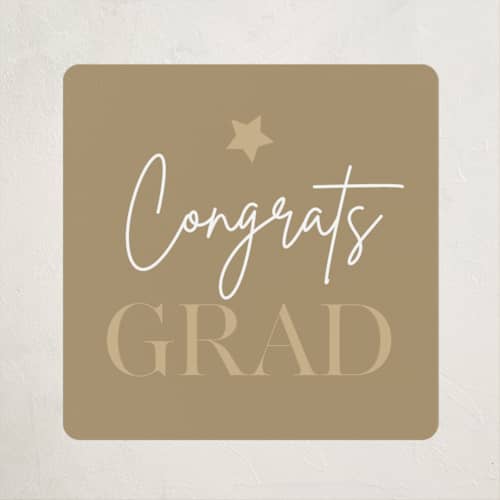 This is a sunshine graduation stickers with standard by Teju Reval called pretty party printing on uncoated sticker paper in sticker