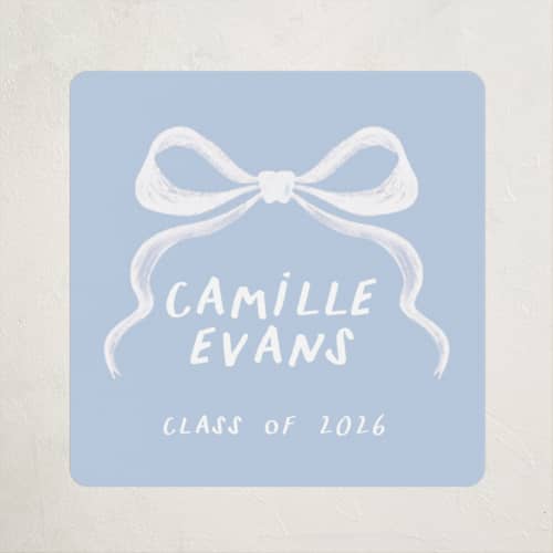 This is a bluebell custom stickers with standard by chocomocacino called cupolini printing on uncoated sticker paper in sticker