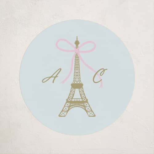 This is a menthe kids stickers with standard by mo kelley called ooh la la printing on uncoated sticker paper in sticker