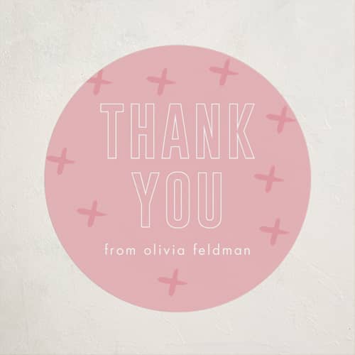 This is a peony kids stickers with standard by Ilene Guy called bold name printing on uncoated sticker paper in sticker