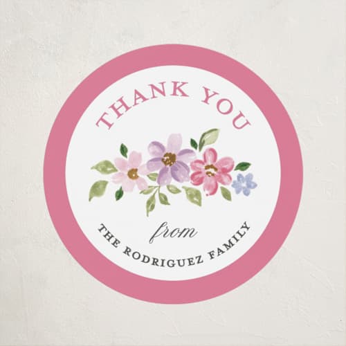 This is a peony kids stickers with standard by Sarah Knight called flores printing on uncoated sticker paper in sticker