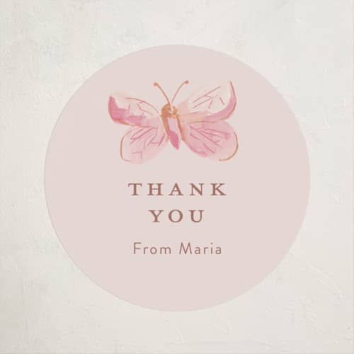 This is a petal kids stickers with standard by Teju Reval called dreamy butterflies printing on uncoated sticker paper in sticker