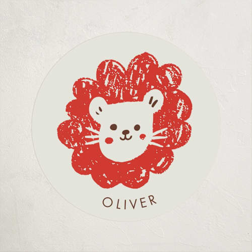 This is a apple kids stickers with standard by Vivian Yiwing called little carnival printing on uncoated sticker paper in sticker
