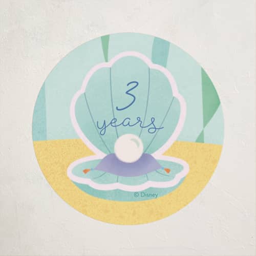 This is a aquamarine kids stickers with standard by Sabrin Deirani called disney's ariel under the sea printing on uncoated sticker paper in sticker