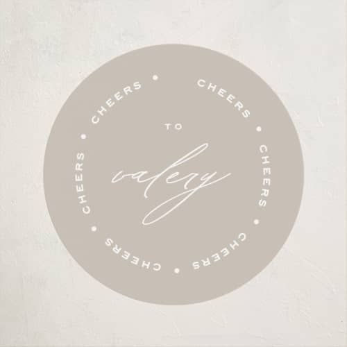 This is a paper graduation stickers with standard by Yuliya Evseeva called party time printing on uncoated sticker paper in sticker