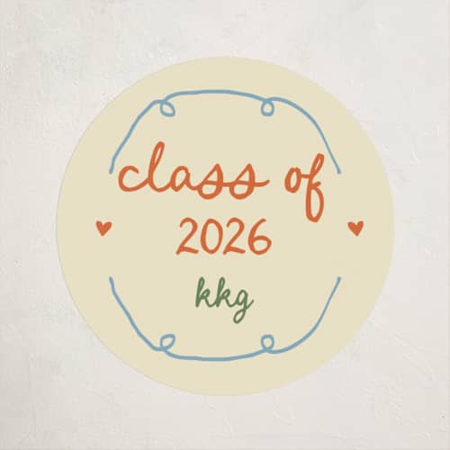 This is a verona custom stickers with standard by Stephanie Heinrich Godbout called cin cin printing on uncoated sticker paper in sticker