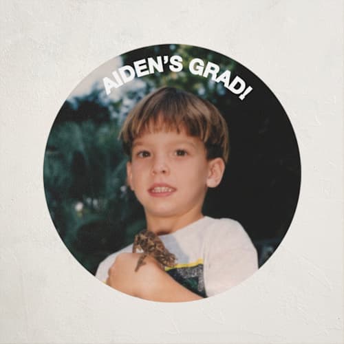 This is a cloud custom stickers with standard by Maria Alou called the graduate printing on uncoated sticker paper in sticker