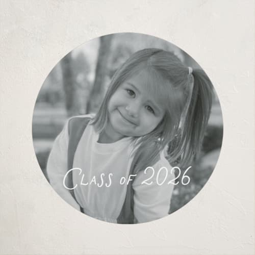 This is a cloud custom stickers with standard by Minted called class of printing on uncoated sticker paper in sticker