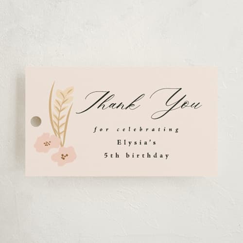 This is a rose kids gift tags with standard by Corinne Malesic called pretty pony printing on signature in tag