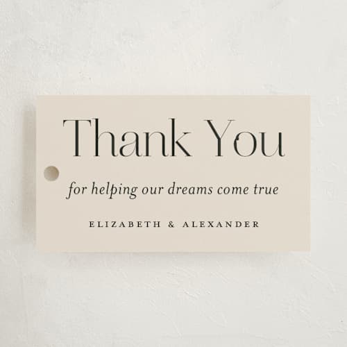 This is a ivory graduation tags with standard by Heather Schertzer called big to-do printing on signature in tag