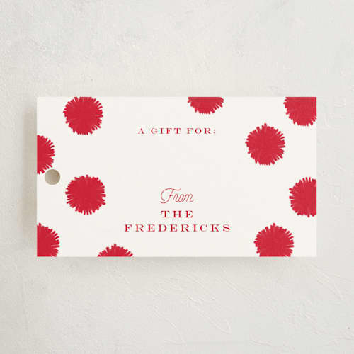 This is a merry gift tags with standard by Carrie ONeal called festive fab printing on signature in tag