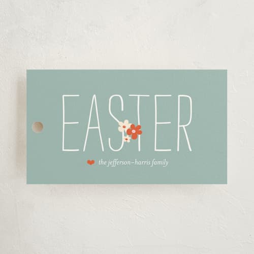 This is a dark carrot gift tags with standard by Emily Ranneby called spring fling printing on signature in tag